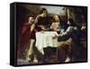 Supper at Emmaus, 1837-Enrico Bandini-Framed Stretched Canvas