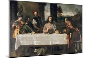 Supper at Emmaus, c.1535-Titian (Tiziano Vecelli)-Mounted Giclee Print