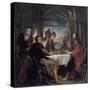 Supper at Emmaus, c.1638-Peter Paul Rubens-Stretched Canvas