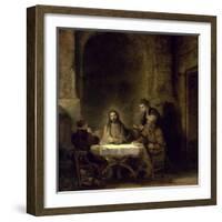 Supper at Emmaus-Rembrandt van Rijn-Framed Giclee Print