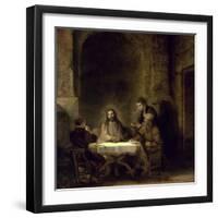 Supper at Emmaus-Rembrandt van Rijn-Framed Giclee Print