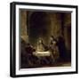 Supper at Emmaus-Rembrandt van Rijn-Framed Giclee Print