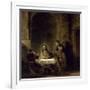 Supper at Emmaus-Rembrandt van Rijn-Framed Giclee Print