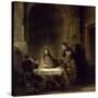 Supper at Emmaus-Rembrandt van Rijn-Stretched Canvas