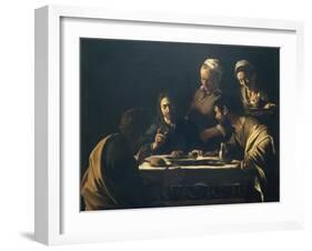 Supper at Emmaus-Caravaggio-Framed Giclee Print