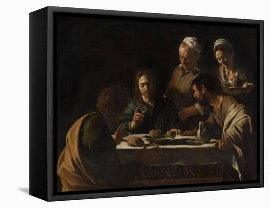 Supper at Emmaus-Caravaggio-Framed Stretched Canvas