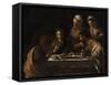 Supper at Emmaus-Caravaggio-Framed Stretched Canvas