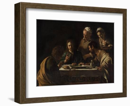 Supper at Emmaus-Caravaggio-Framed Art Print