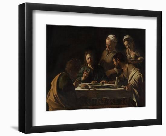 Supper at Emmaus-Caravaggio-Framed Art Print