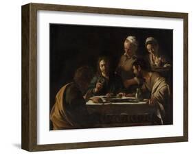 Supper at Emmaus-Caravaggio-Framed Art Print