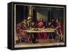 Supper at Emmaus-Giovanni Bellini-Framed Stretched Canvas