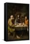 Supper at Emmaus-Francisco de Zurbarán-Framed Stretched Canvas
