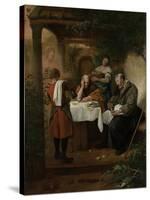 Supper at Emmaus-Jan Havicksz Steen-Stretched Canvas