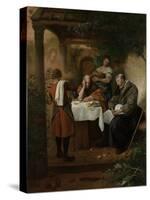 Supper at Emmaus-Jan Havicksz Steen-Stretched Canvas