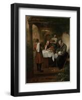 Supper at Emmaus-Jan Havicksz Steen-Framed Art Print