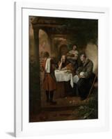 Supper at Emmaus-Jan Havicksz Steen-Framed Art Print