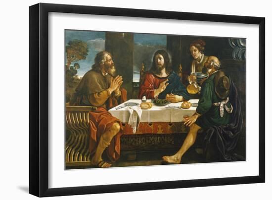 Supper at Emmaus-Giovanni Francesco Barbieri-Framed Giclee Print