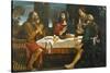 Supper at Emmaus-Giovanni Francesco Barbieri-Stretched Canvas