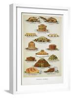 Supper Dishes. Meat and Fish Dishes-Isabella Beeton-Framed Giclee Print