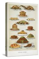 Supper Dishes. Meat and Fish Dishes-Isabella Beeton-Stretched Canvas