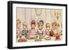 Supper, from 'Christmas in Little Peopleton Manor' in Illustrated London News, Christmas, 1879-Kate Greenaway-Framed Giclee Print