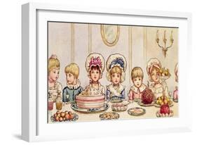 Supper, from 'Christmas in Little Peopleton Manor' in Illustrated London News, Christmas, 1879-Kate Greenaway-Framed Giclee Print