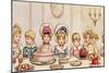 Supper, from 'Christmas in Little Peopleton Manor' in Illustrated London News, Christmas, 1879-Kate Greenaway-Mounted Giclee Print