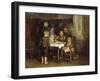 Supper in the Cottage-Bernardus Blommers-Framed Giclee Print