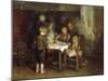 Supper in the Cottage-Bernardus Blommers-Mounted Giclee Print