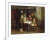 Supper in the Cottage-Bernardus Blommers-Framed Giclee Print