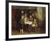 Supper in the Cottage-Bernardus Blommers-Framed Giclee Print