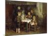 Supper in the Cottage-Bernardus Blommers-Mounted Giclee Print