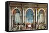 Supper in the House of Levi, 1573-Paolo Veronese-Framed Stretched Canvas