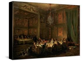 Supper of Prince De Conti at the Temple, 1766-Michel Barthélemy Ollivier-Stretched Canvas