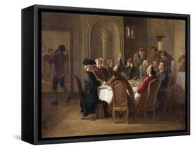 Supper of the Philosophers, 1773-Jean Huber-Framed Stretched Canvas