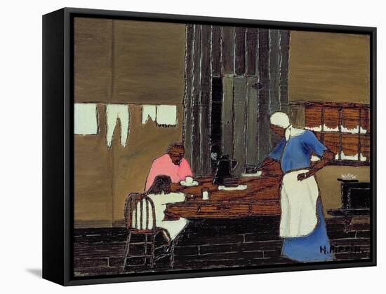 Supper Time, C.1940 (Oil on Panel)-Horace Pippin-Framed Stretched Canvas