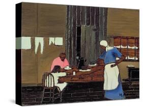 Supper Time, C.1940 (Oil on Panel)-Horace Pippin-Stretched Canvas