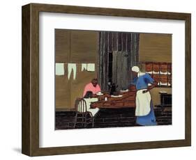 Supper Time, C.1940 (Oil on Panel)-Horace Pippin-Framed Giclee Print