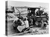Suppertime for Oklahoma Family Follow Crops from California to Washington during the Depression-Dorothea Lange-Stretched Canvas
