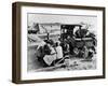 Suppertime for Oklahoma Family Follow Crops from California to Washington during the Depression-Dorothea Lange-Framed Photographic Print