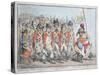 Supplementary Militia Turning Out for Twenty Days Amusement-James Gillray-Stretched Canvas