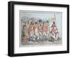 Supplementary Militia Turning Out for Twenty Days Amusement-James Gillray-Framed Giclee Print