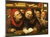 Suppliant Peasants in the Office of Two Tax Collectors-Quentin Metsys-Mounted Giclee Print
