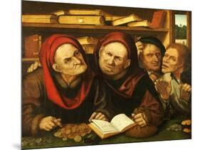 Suppliant Peasants in the Office of Two Tax Collectors-Quentin Metsys-Mounted Giclee Print