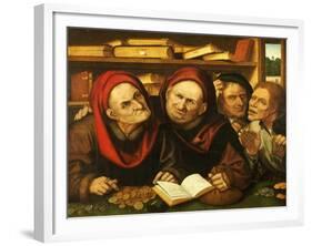 Suppliant Peasants in the Office of Two Tax Collectors-Quentin Metsys-Framed Giclee Print