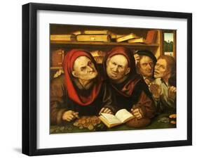 Suppliant Peasants in the Office of Two Tax Collectors-Quentin Metsys-Framed Giclee Print