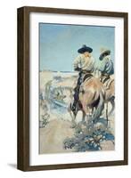 Supply Wagons, 1905-Newell Convers Wyeth-Framed Giclee Print