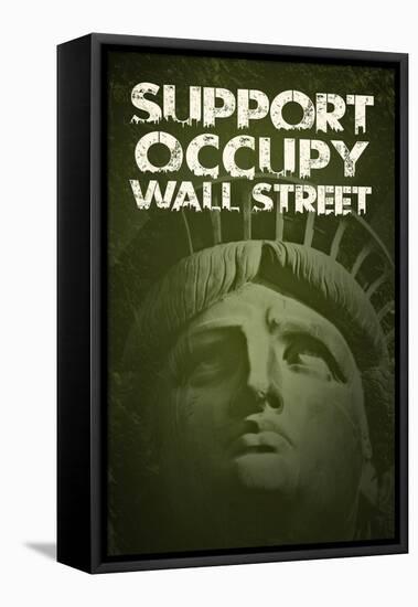 Support Occupy Wall Street Poster-null-Framed Stretched Canvas