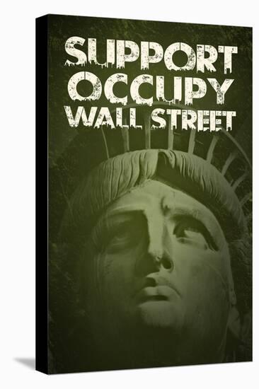 Support Occupy Wall Street Poster-null-Stretched Canvas