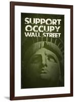 Support Occupy Wall Street-null-Framed Art Print